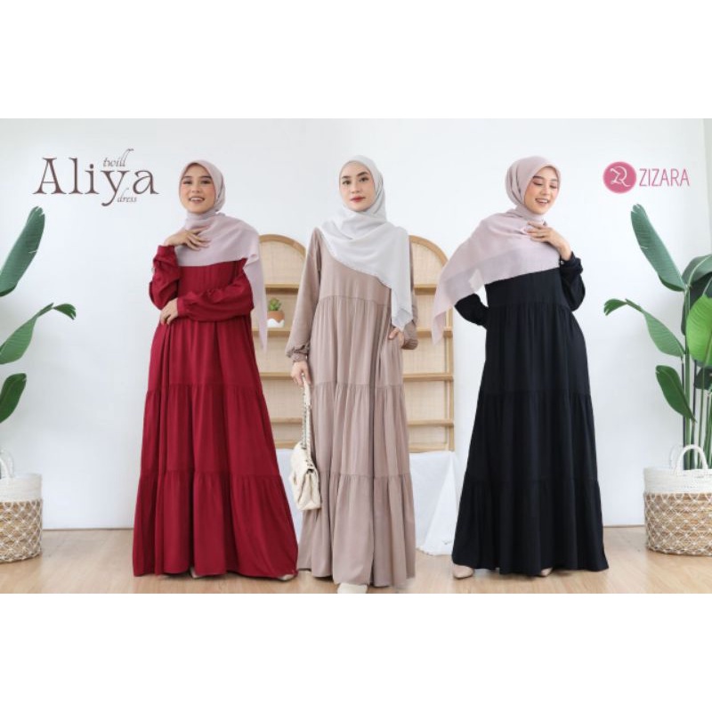 Aliya Twill dress by Zizara | Gamis Rayon | Gamis Zizara | Gamis Busui | Gamis adem