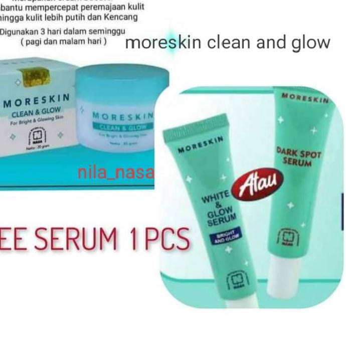 Promo | JKH|Moreskin Clean And Glow 20gr free serum/Clean And Glow