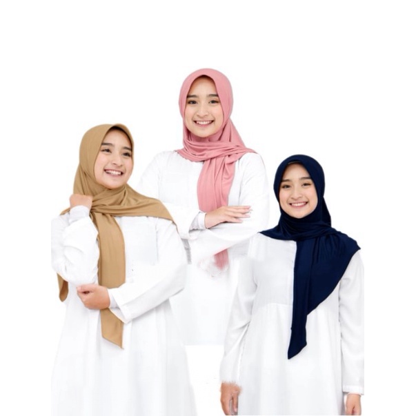 Hijab segitiga instan jersey pet