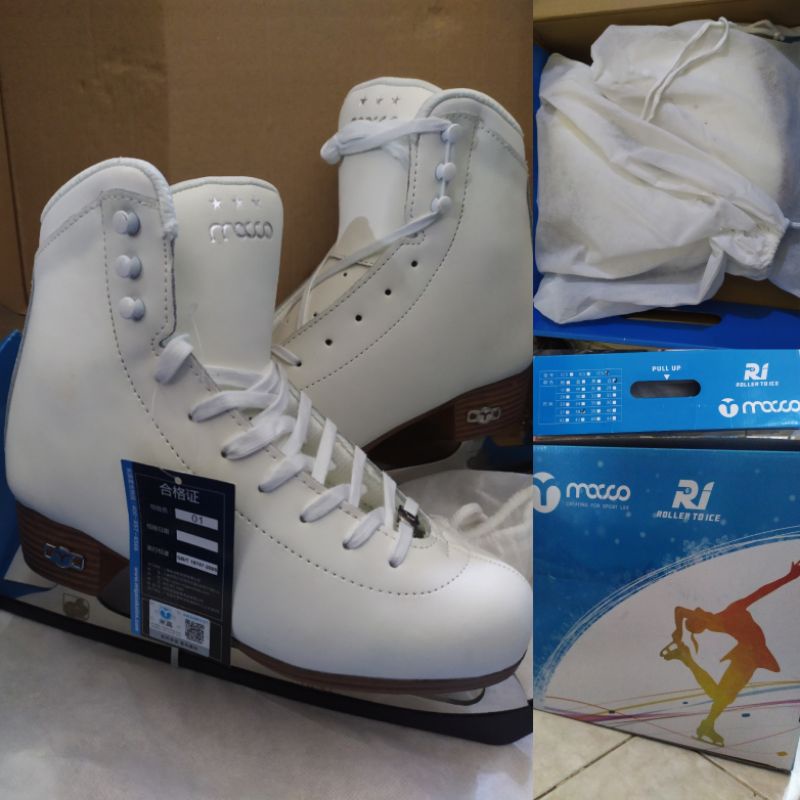 RISPORT ELECTRA LIGHT MK PRO FREESTYLE Mocco RI Star 3 Figure Ice Skating Shoes Sepatu Seluncur Es P
