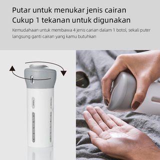 Sgmshop Travel Bottle New 4 in 1 TB4in1 Travel Toiletries Kit