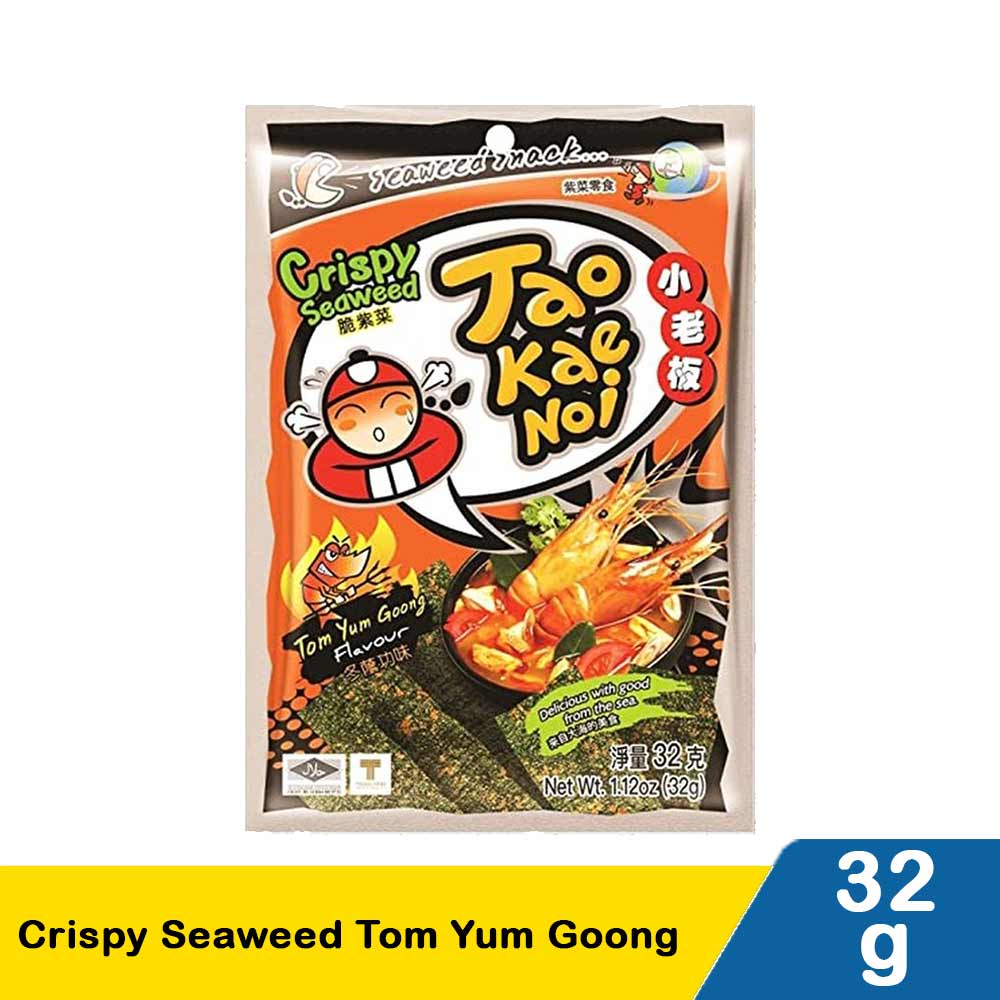 

Tao Kae Noi Crispy Seaweed Rasa Tom Yum Goong 32 gram