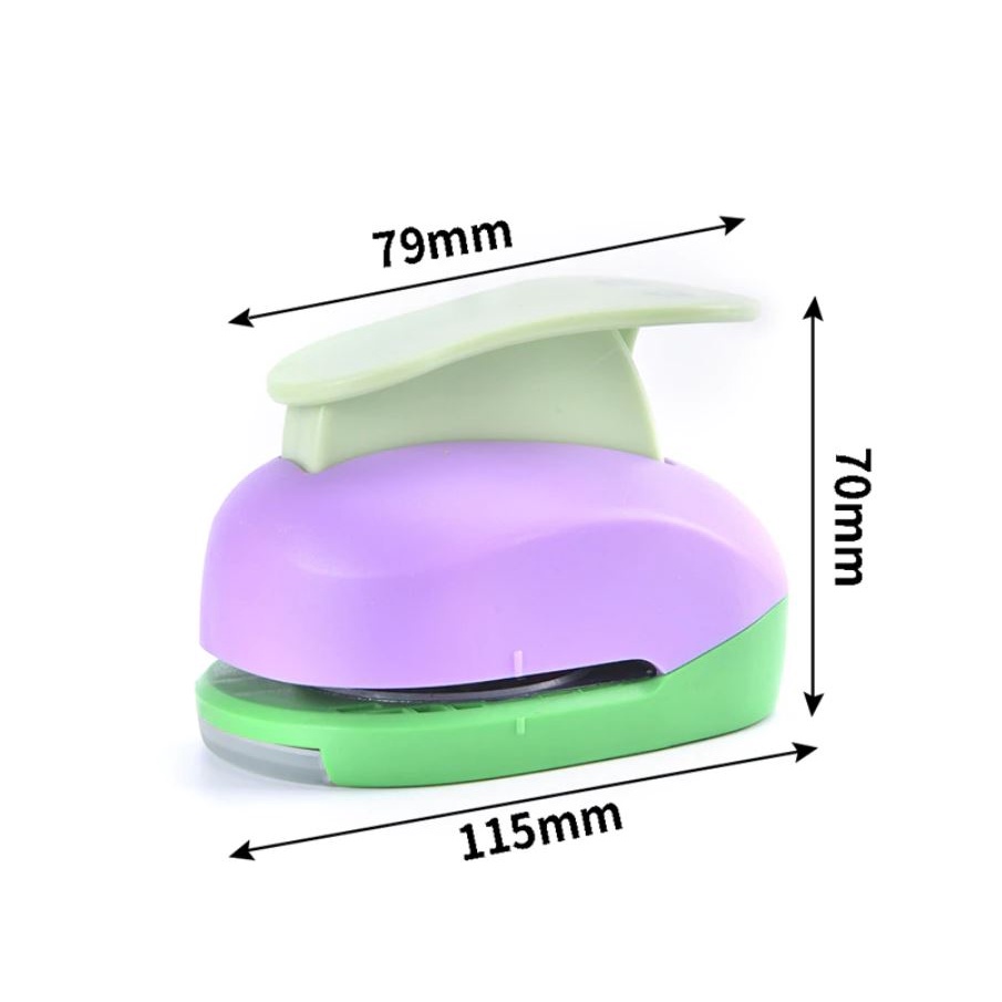 Bayluna | Tag Puncher Bookmark Embossing Gift Hang Tag Paper Punch 3 size in 1, Earring Hole Tag Punch Pembolong Kertas Gantungan Label Kertas Anting