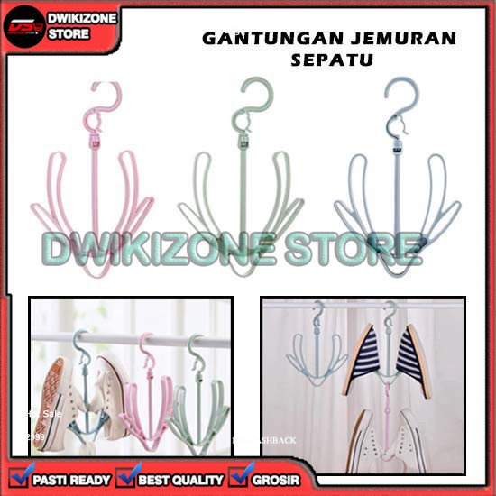 [GROSIR] HANGER GANTUNGAN JEMURAN SEPATU KAOS KAKI SANDAL SENDAL MULTIFUNGSI SERBAGUNA