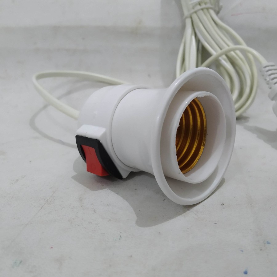 Fiting fitting rumah lampu Gantung Kabel Switch Steker