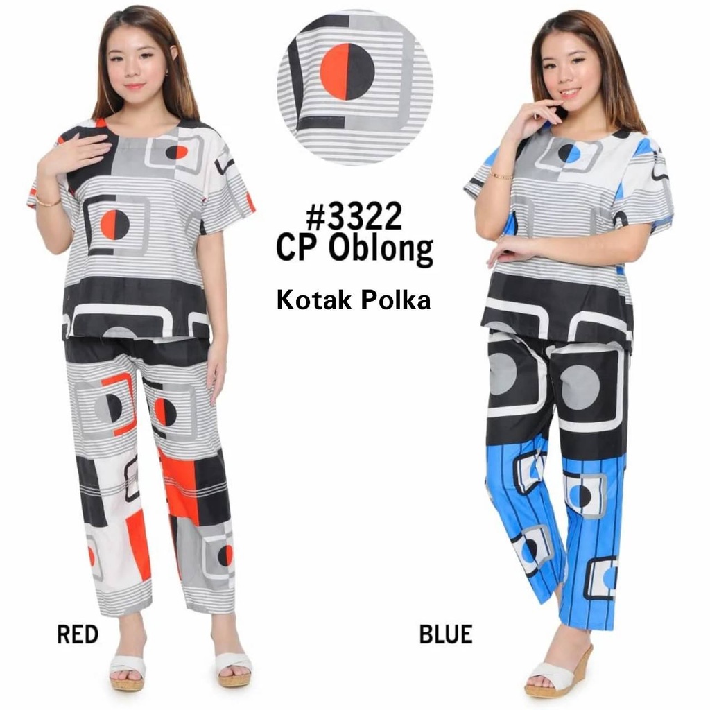 PEPOY  - Piyama Dewasa CP Oblong / Baju Tidur Dewasa Cp Oblong Katun Eropa