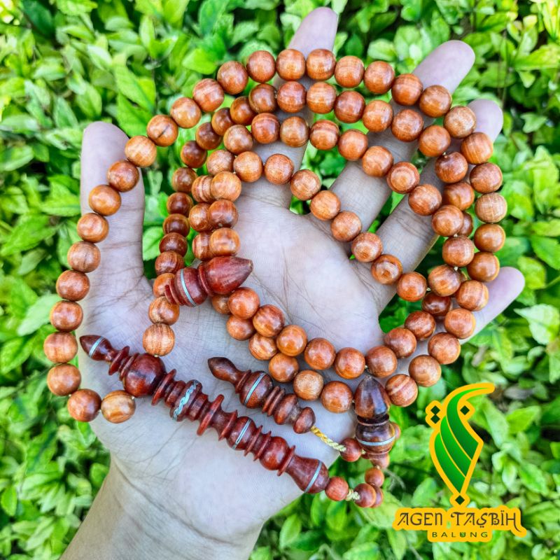 Tasbih Super Kayu Agatis Size 8mm Asli original