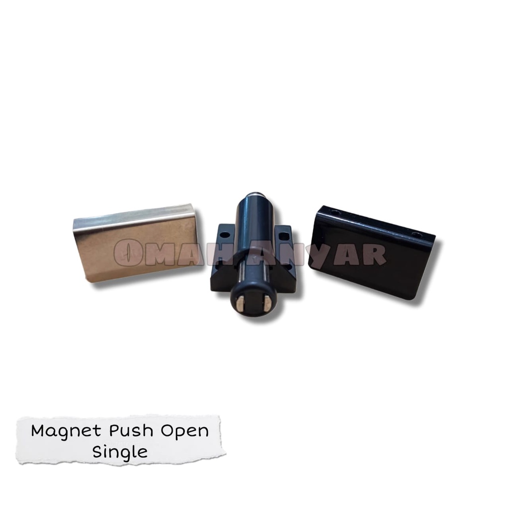 Magnet Push Open Single Double Lemari Kaca Buffet TV Huben MS MD