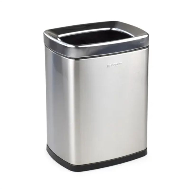 KRISBOW Tempat Sampah Stainless 6L/Tempat Sampah Tanpa Tutup - Silver