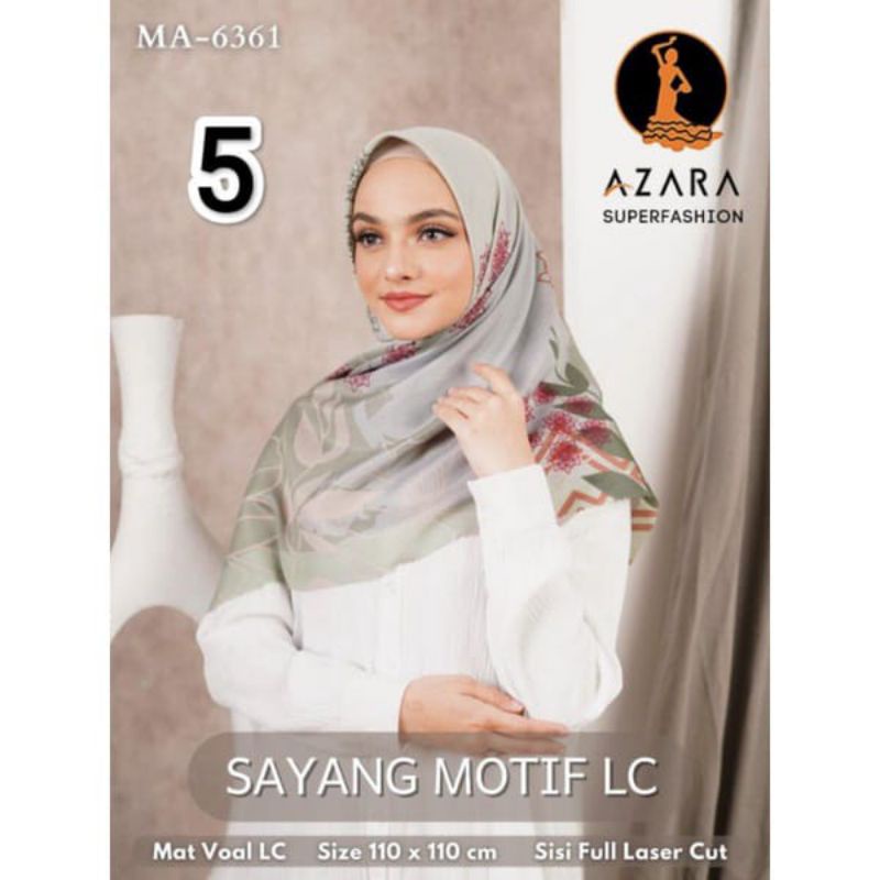 Jilbab segiempat AZARA SAYANG VOAL LC