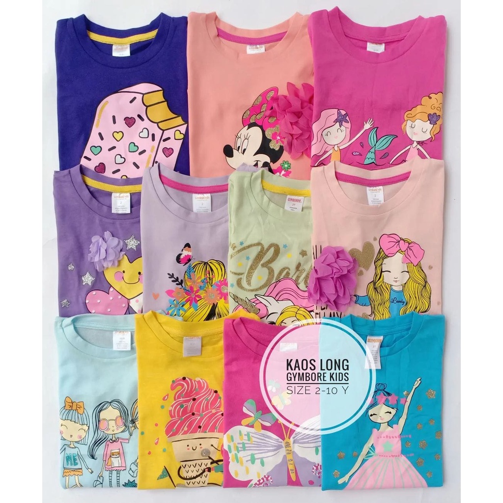 Kaos lengan panjang anak cewek // kaos anak cewek // kaos panjang cewek // kaos bahan katun