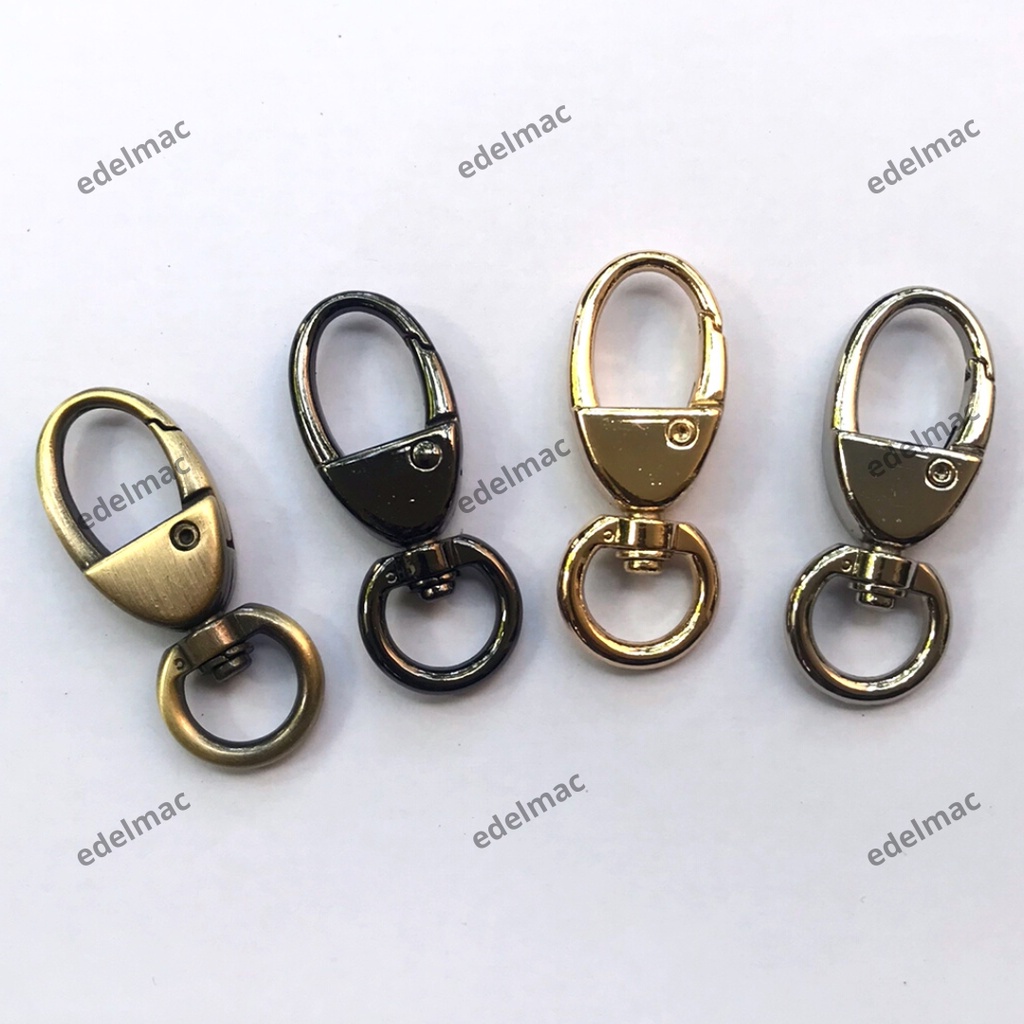Gesper Oval Kait Tas | Gantungan Kunci Bag Straps Hardware | buckles Pet Leashes