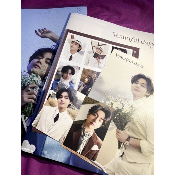(ready stock , baca deskripsi) official photocard bts Taehyung photo-folio veautiful days me, my sel