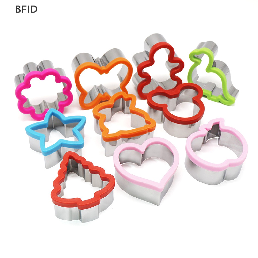 [BFID] 1pcs Set Pemotong Sandwich Untuk Anak-Anak Hewan Dinosaurus Kupu-Kupu Hati Stainless Steel Cetakan Roti Cookie Pemotong Biskuit Mold Tools [ID]