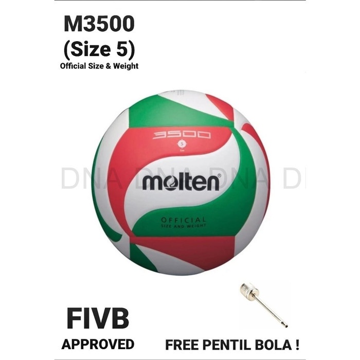BOLA VOLI MOLTEN M3500 / VOLLEYBALL MOLTEN M3500 - ORIGINAL