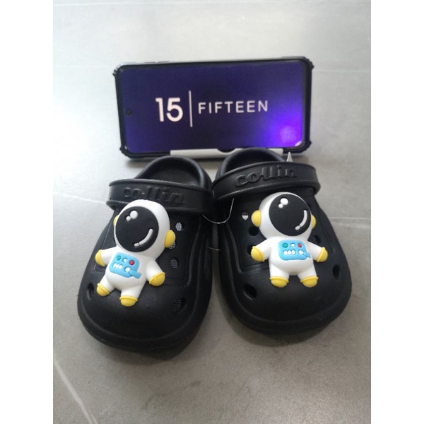 NEW！BIG SALE！！Size 18-29 Sandal Sendal Anak Laki Laki Usia 0-12 Tahun Jibbitz Astro Bahan Eva Karet 6136