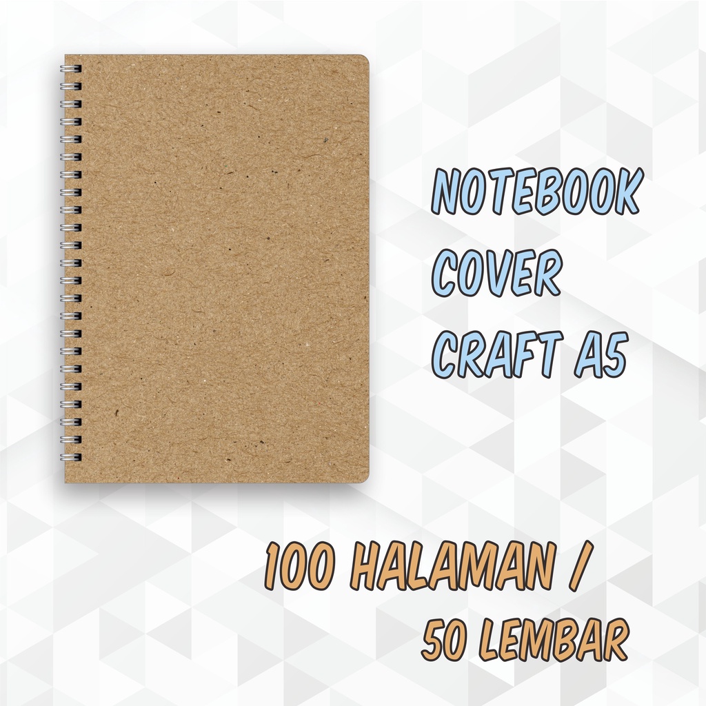 

Notebook / Buku Catatan Soft Cover Craft A5 50 Lembar