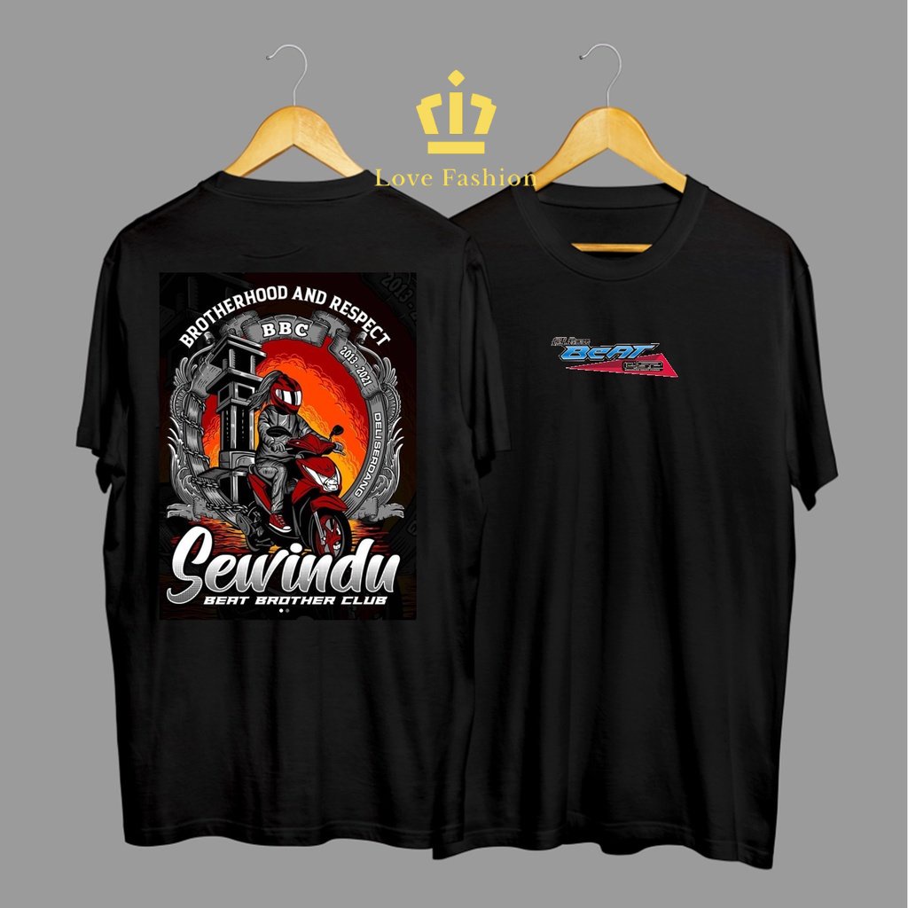 Kaos Tshirt Baju Distro Motor Beat Brother Club Sewindiru Premium Terbaru