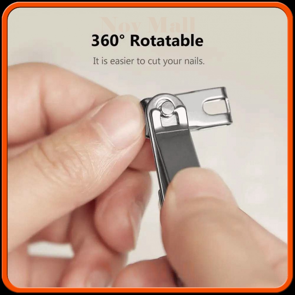 Set Gunting Kuku Manicure Pedicure Nail Clipper Splash Proof -BY020