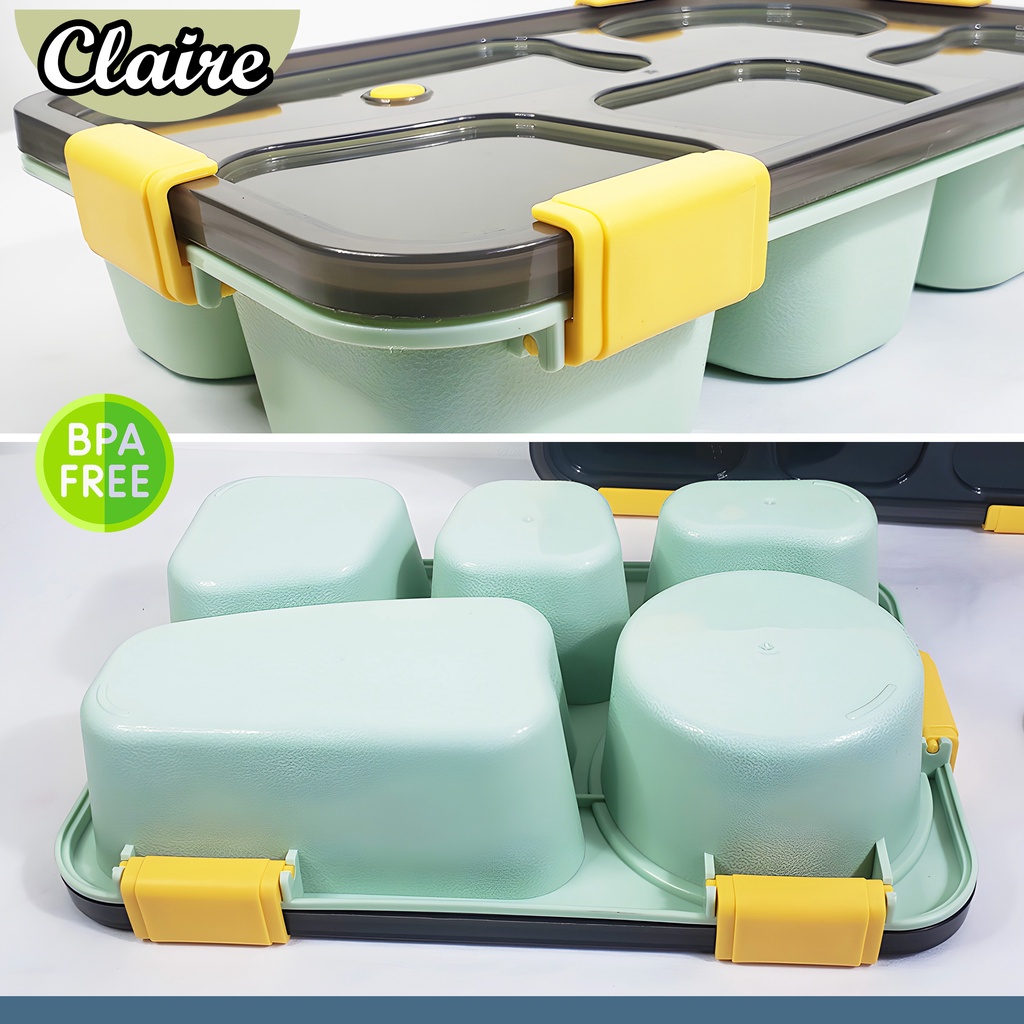 Kotak Bento 5 Lubang A270 / Lunch Box / Kotak Makan 5 Lubang