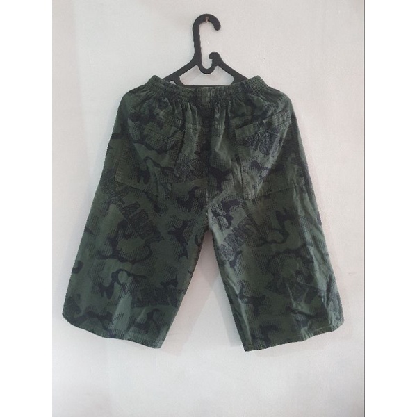 [PRELOVED] Celana 3/4 All Size Camo Celana Pendek Celana Loreng Tentara Cargo Army Celana Pria