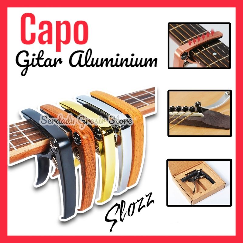 Capo Gitar Akustik Premium Bahan Aluminium Alloy