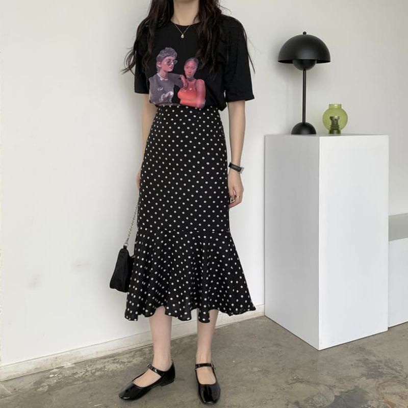 rok mermaid polkadot / skirt polka duyung