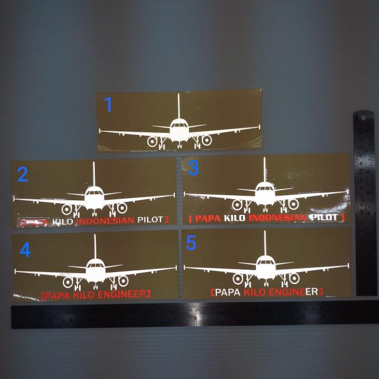 

[KRW88] Cutting Sticker Pesawat, PAPA KILO, Indonesia Pilot, Enggineer, Instructor, Flight Attendant mvdry