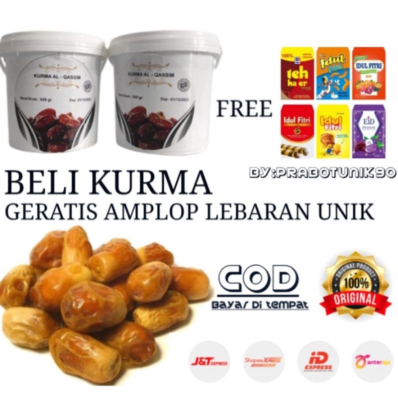 

[PROMO] Kurma AL Qossim Kemasan Ember 850Grm EXP 12-2024