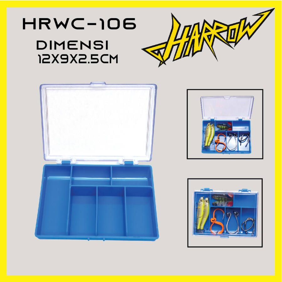 Kotak Pancing Harrow HRWC-106 Sekat 6-2