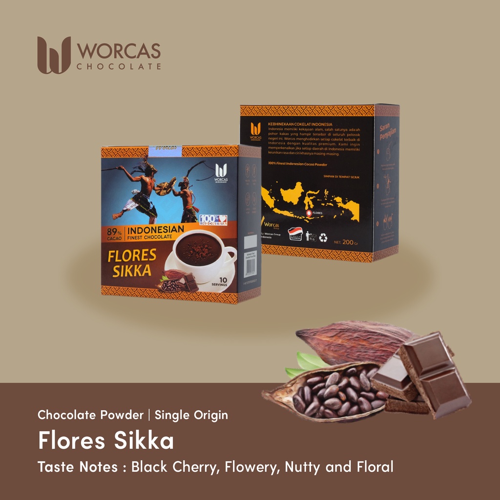 

Worcas Chocolate Powder Finest Chocolate Drink Flores Sikka