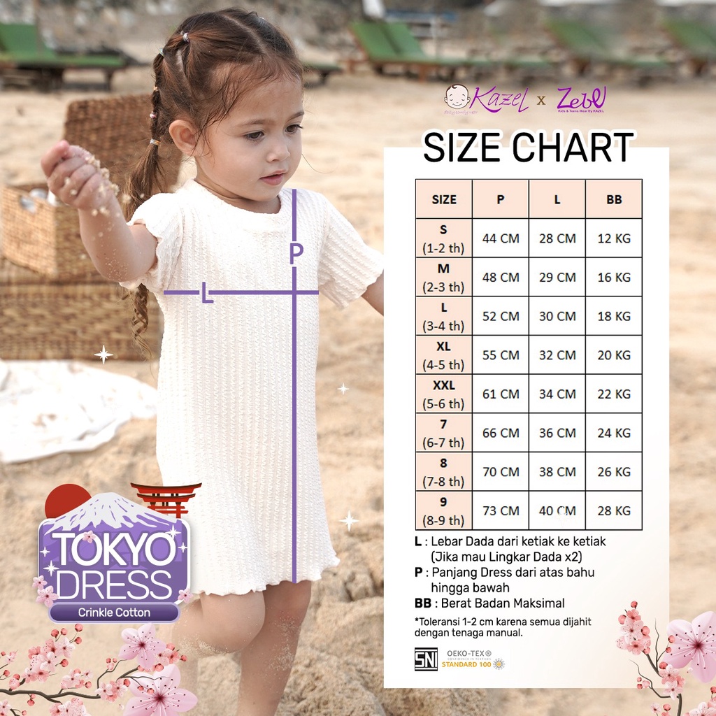 KAZEL x ZEBE TOKYO DRESS (1 PCS)