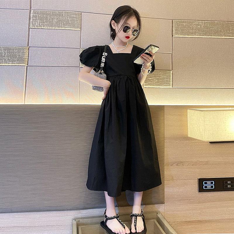 Dress Anak Perempuan Teen YUMIKO Baju Gaun Remaja Perempuan warna Hitam Import