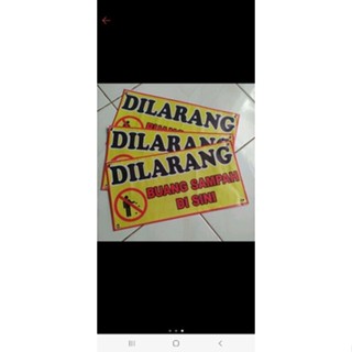 Jual Jual Spanduk Dilarang Buang Sampah Disini Shopee Indonesia