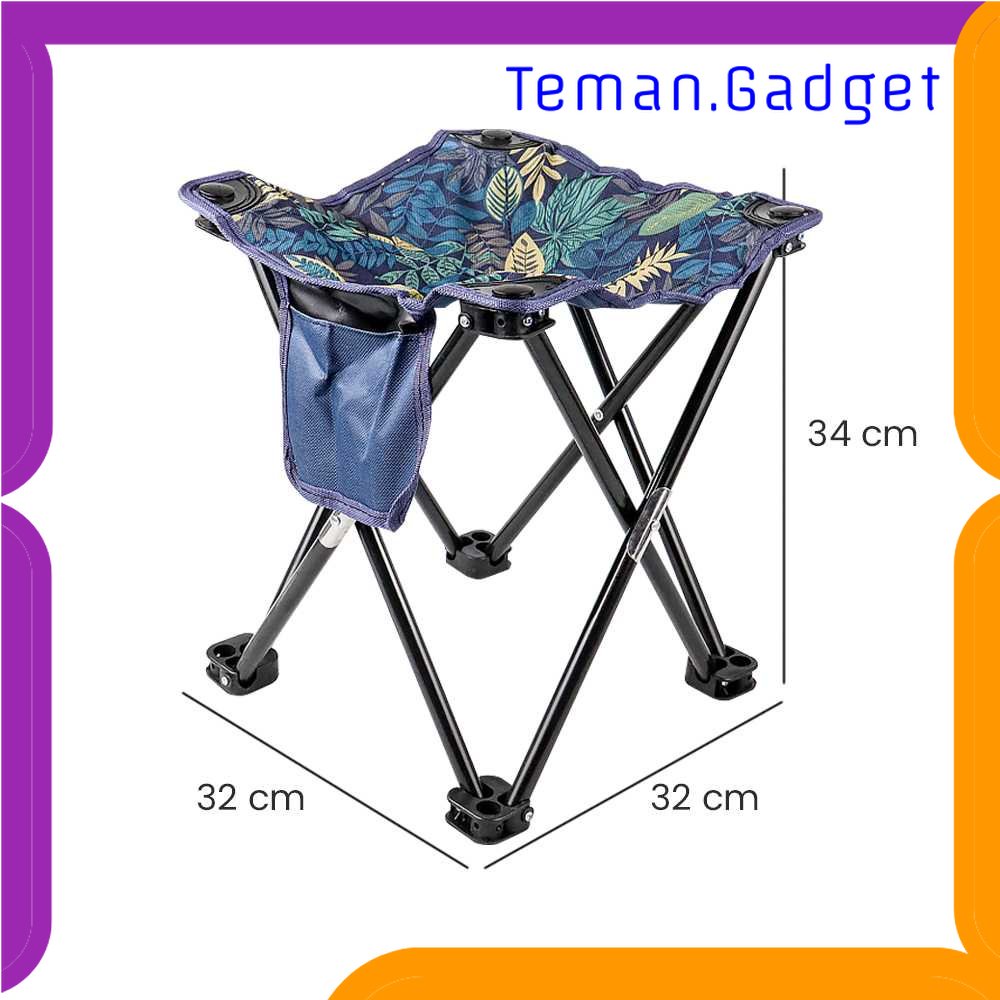 TG - PCN TaffSPORT Kursi Lipat Portable Memancing Outdoor Camping 32x32x34 cm - A149