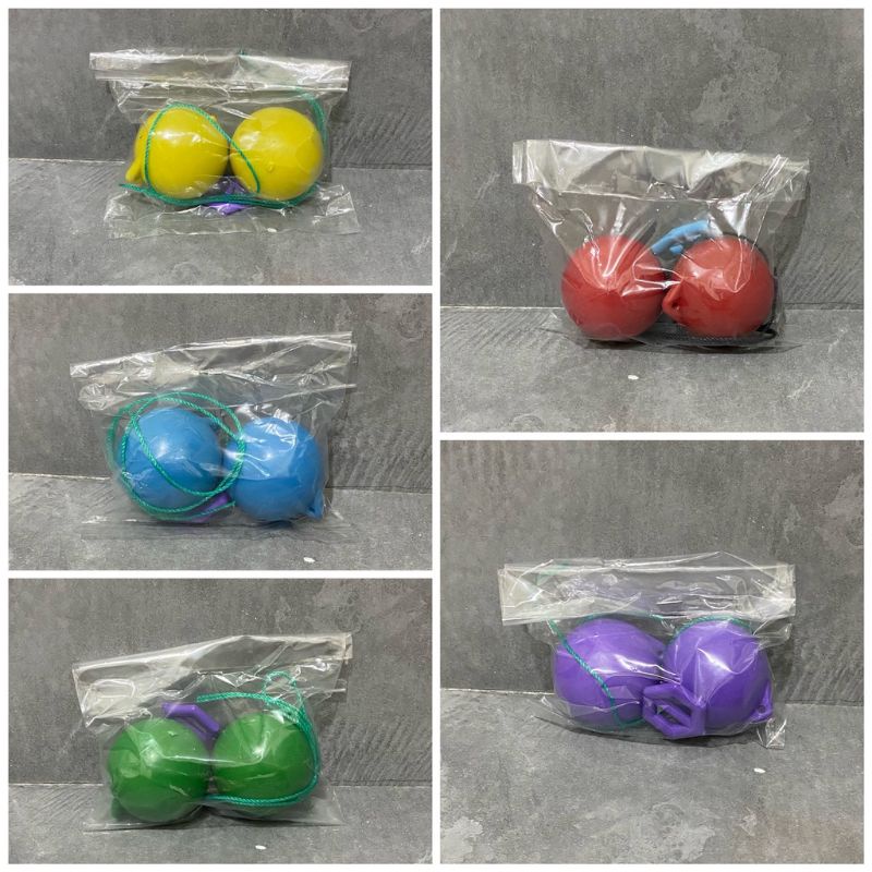 Mainan Anak Jadul Lato Lato tek tek besar 4cm / glowing / glow in dark