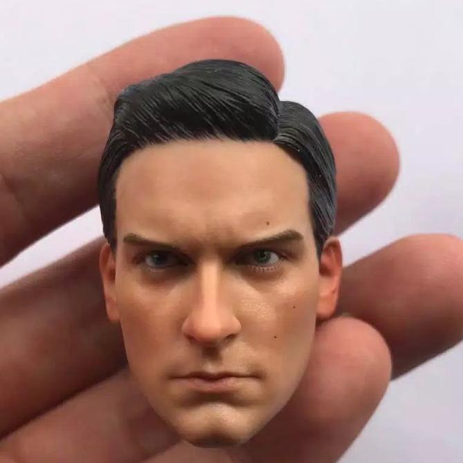 head sculpt HS 1/6 Spiderman Peter Parker action Figure mainan anak