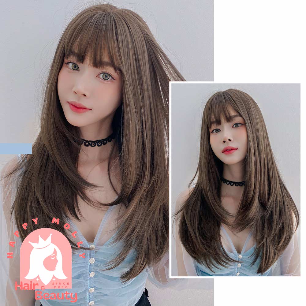 Full Wig Rambut Fashion Wanita Korea - Curly - Hair Extension W8130 ( Group )