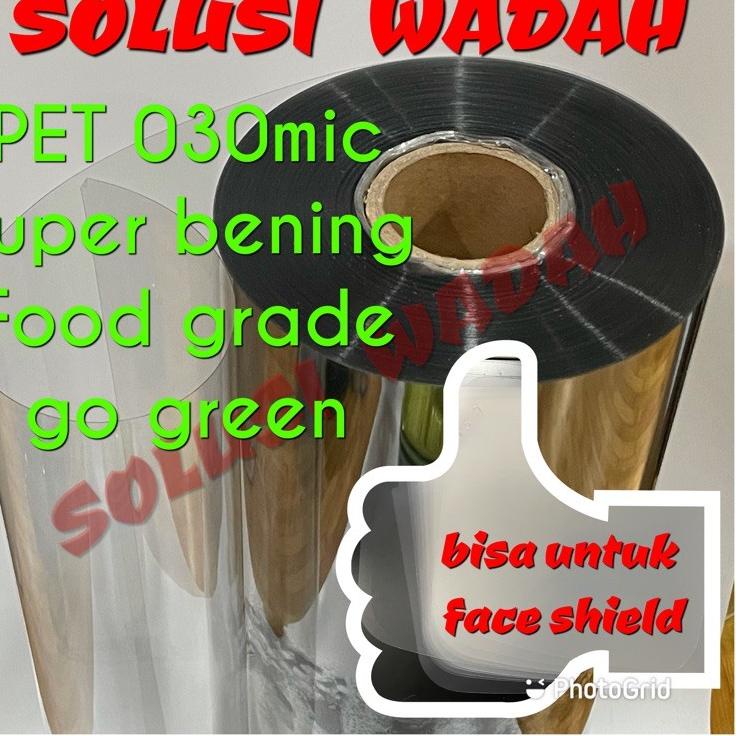 Free Ongkir Plastik Mika Kaku (PET) Meteran-0.30mm 70cmx100cm