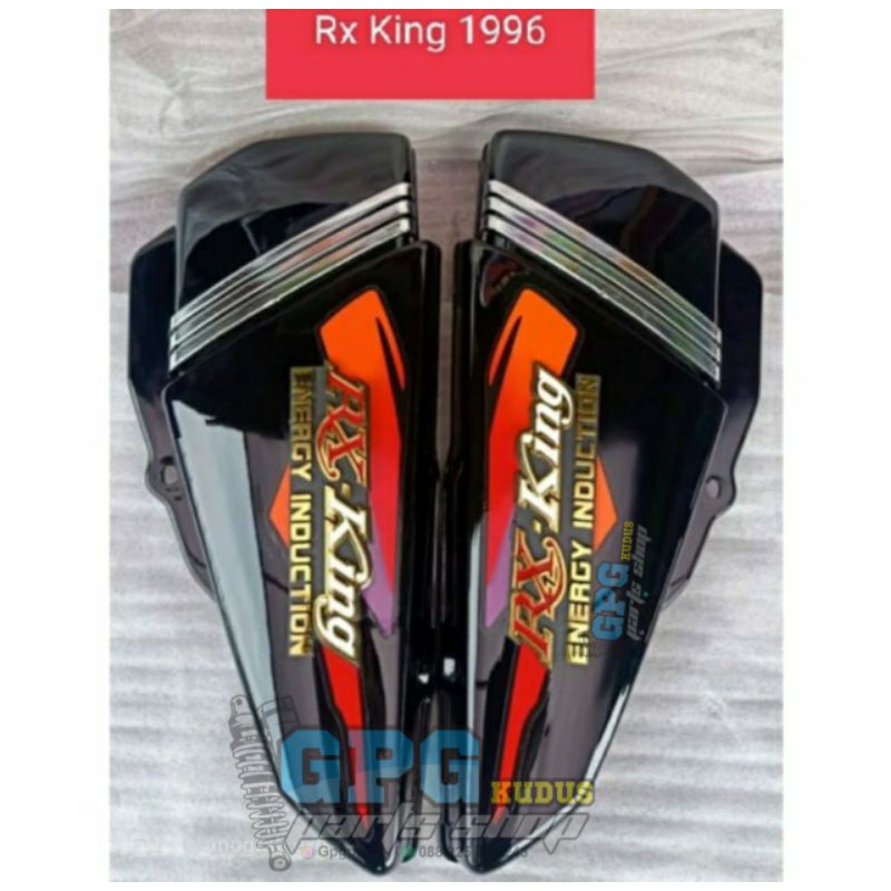 BOX TEPONG KEMPOLAN TUTUP AKI RXKING RX KING 1996 HITAM ORANGE