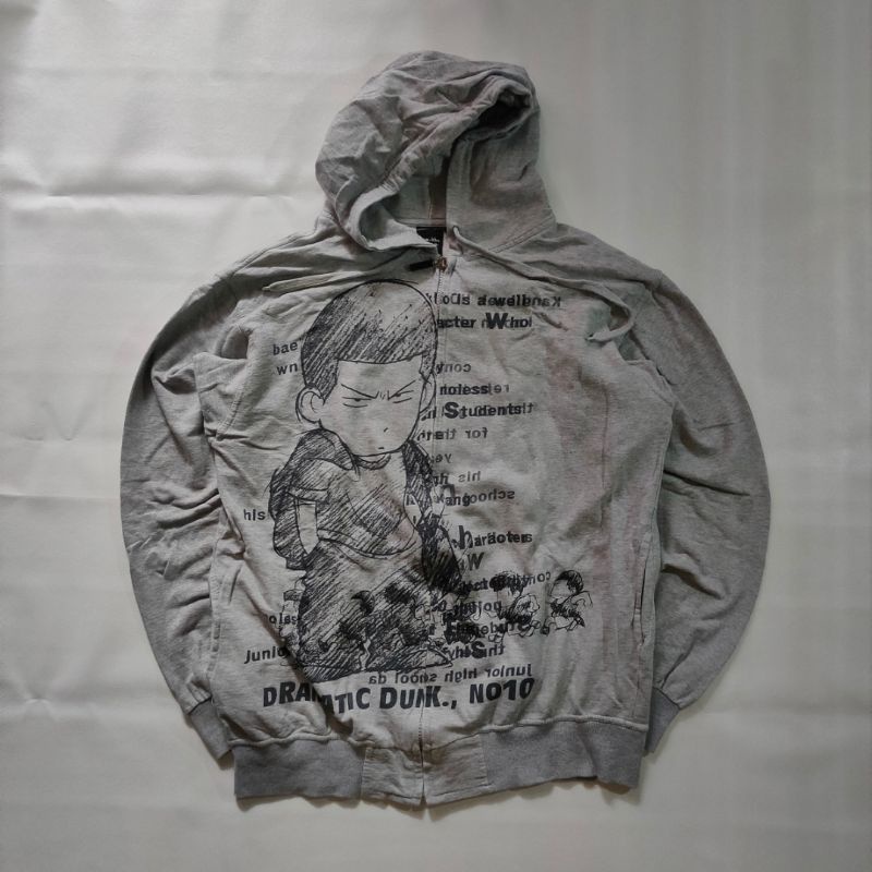 Hoodie Zipper Number Nine Shohoku. Second Branded Original