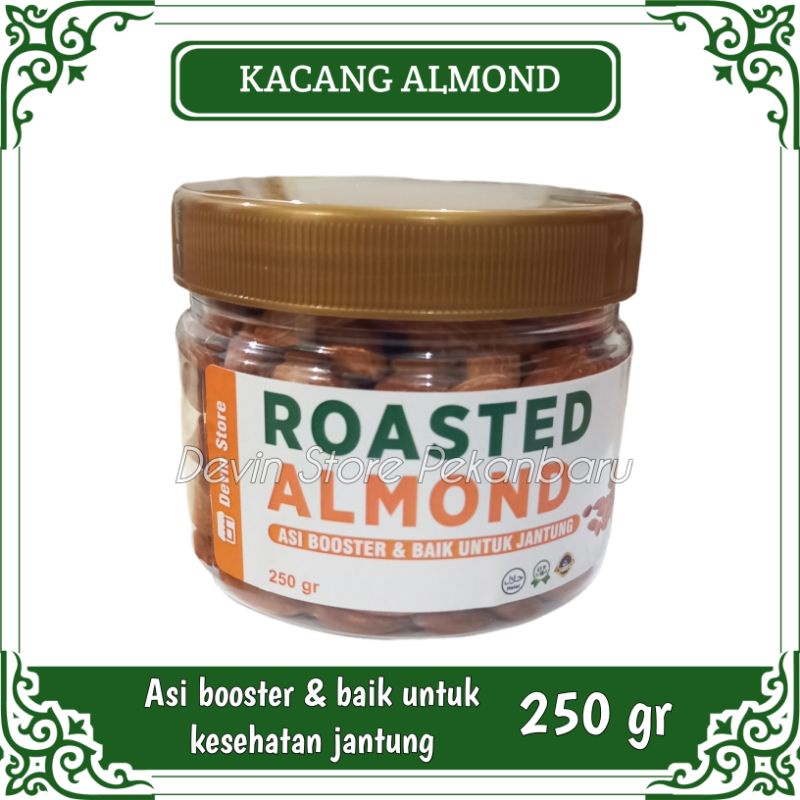 

Kacang Almond Panggang Kupas / Roasted Almond / 250 gr / 1/4 Kg / ASI Booster / Kesehatan Jantung