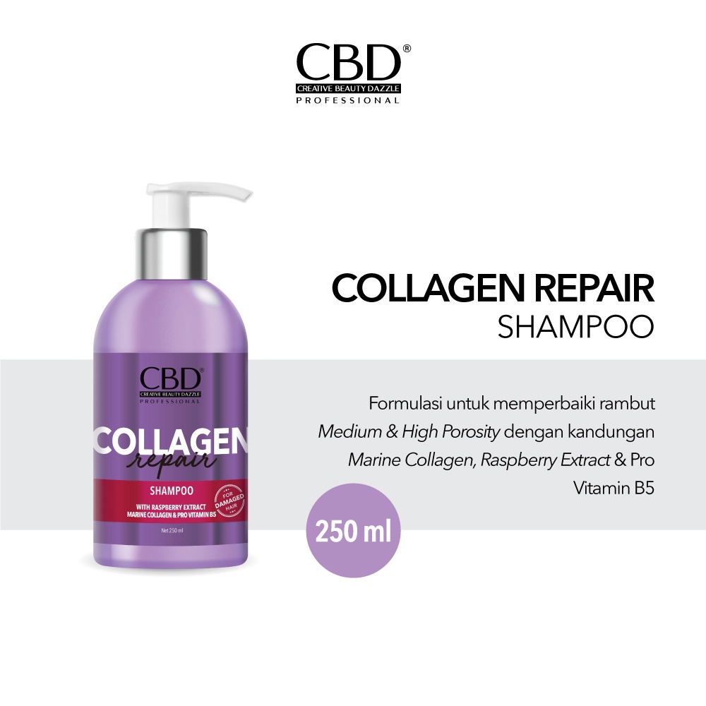 CBD COLLAGEN REPAIR SHAMPOO 250ml - BPOM - SHAMPO CBD MURAH