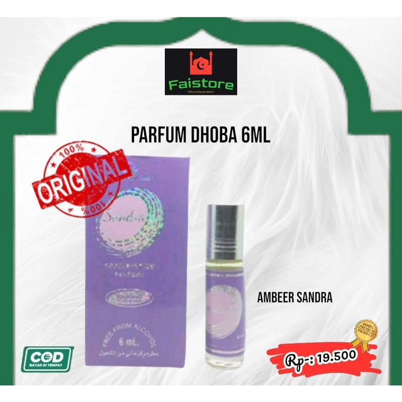 Parfum dohba 6 ml satuan orginal minyak wangi untuk sholat non alkhohol.