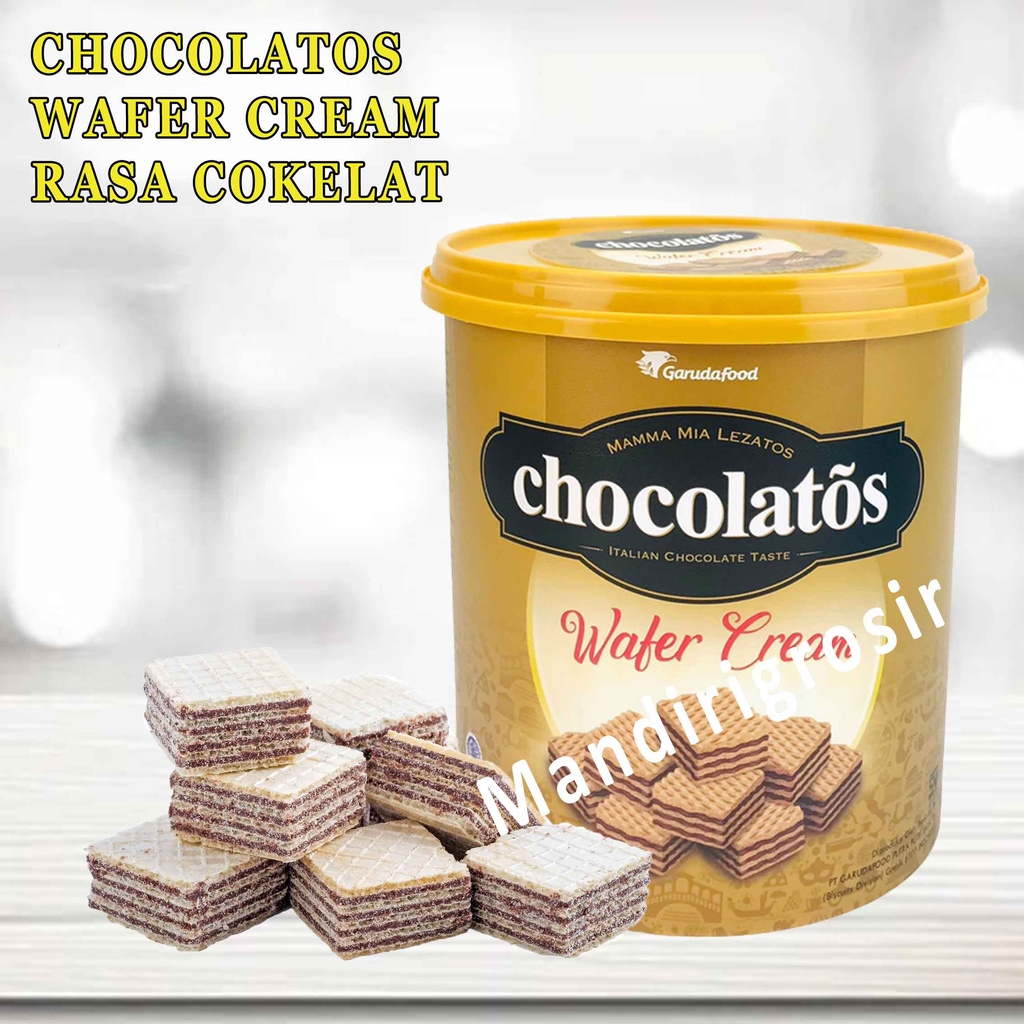 

Wafer Coklat* Chocolatos Wafer* Biskuit Wafer Coklat 300g