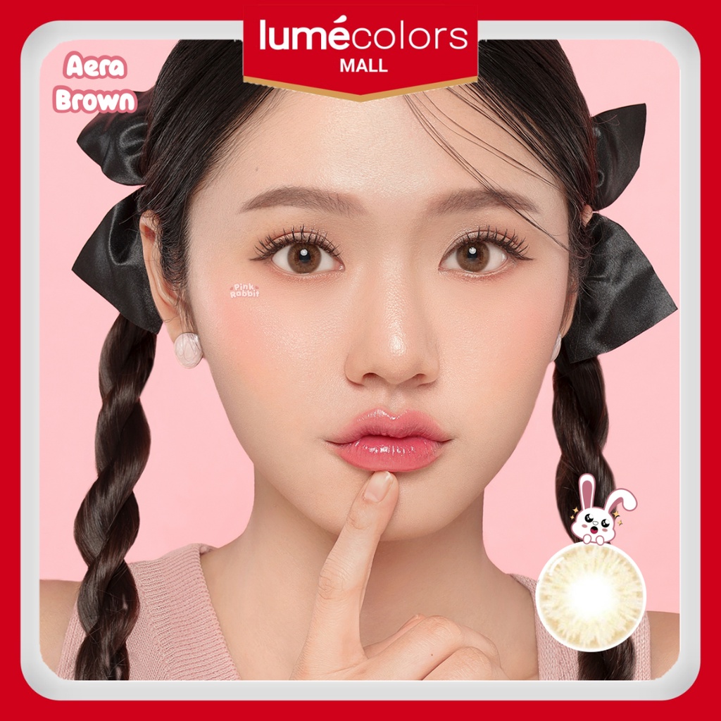 Pink Rabbit Softlens Minus Aera Brown Soflens Coklat