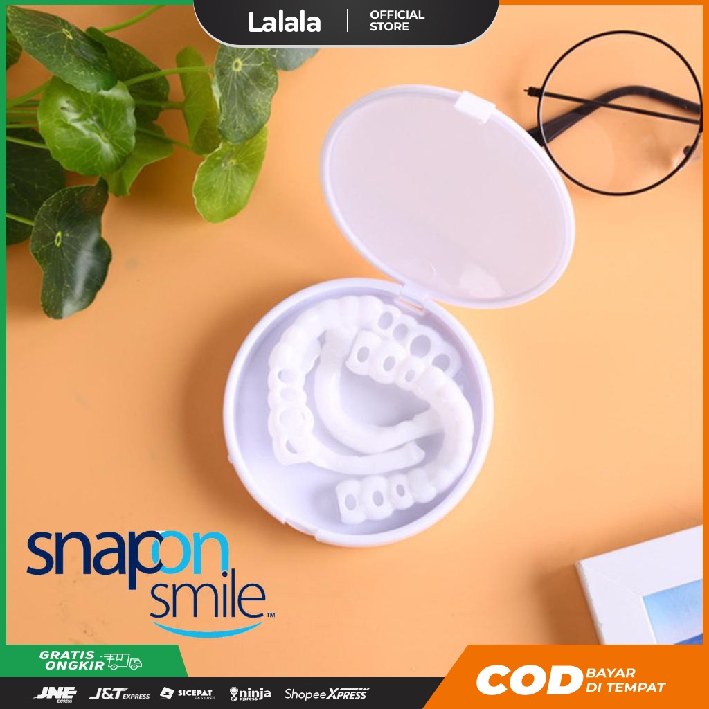 Veneer Gigi Snap On Smile Authentic Perawatan Kesehatan Gigi Palsu Renggang Snapon Smile 1 Set Atas 