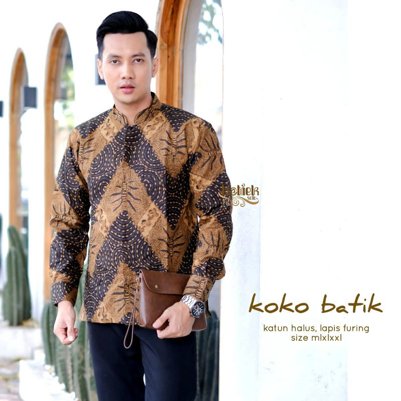 kemeja koko batik lapis furing koko trendy