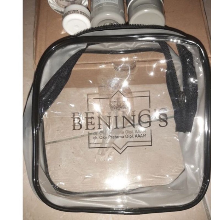 pouch bening's skincare/tempat pemyimpanan kosmetik