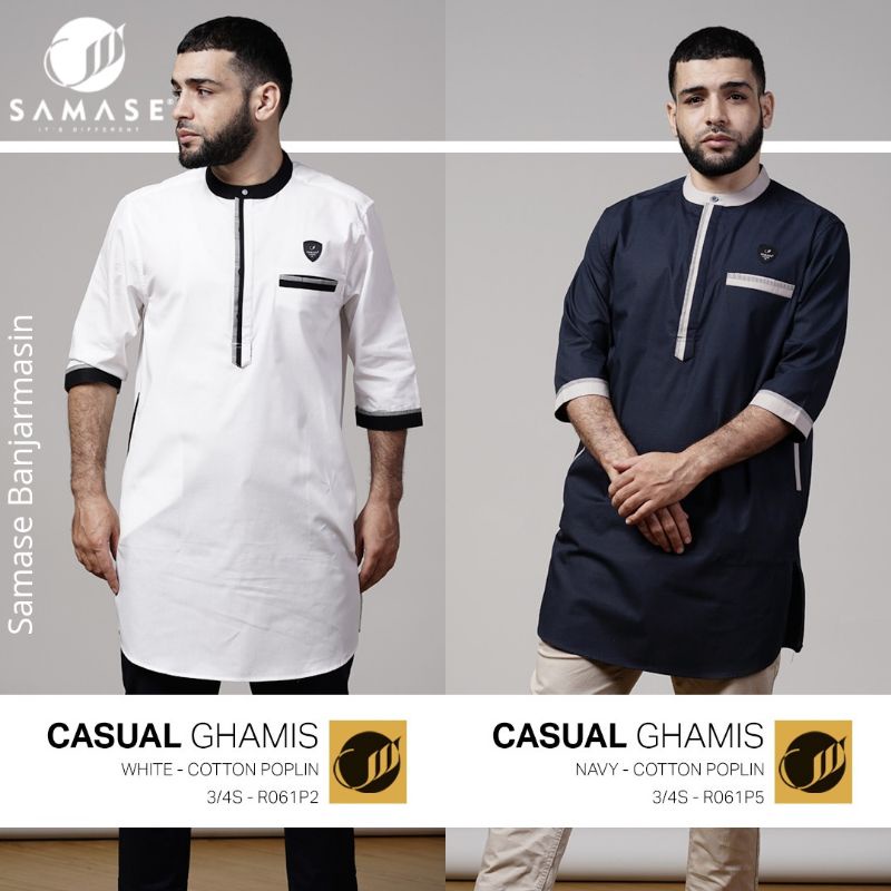 Samase Ghamis Casual R061P Lengan 3/4